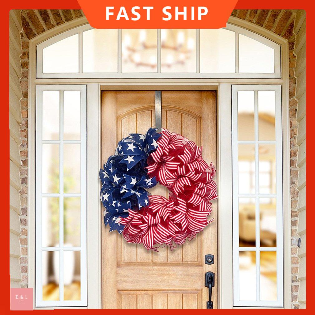 Vòng hoa độc lập yêu nước cho cửa trước Vòng hoa thứ tư của tháng bảy và các cựu chiến binh Vòng hoa treo thủ công