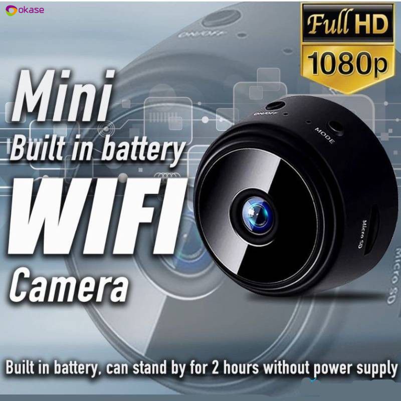 1 Bộ Camera An Ninh Không Dây A9 1080P HD 150° Góc Rộng 360 Độ Xoay 360 Độ° Camera Siêu Nhỏ Điều Chỉnh Được  okase