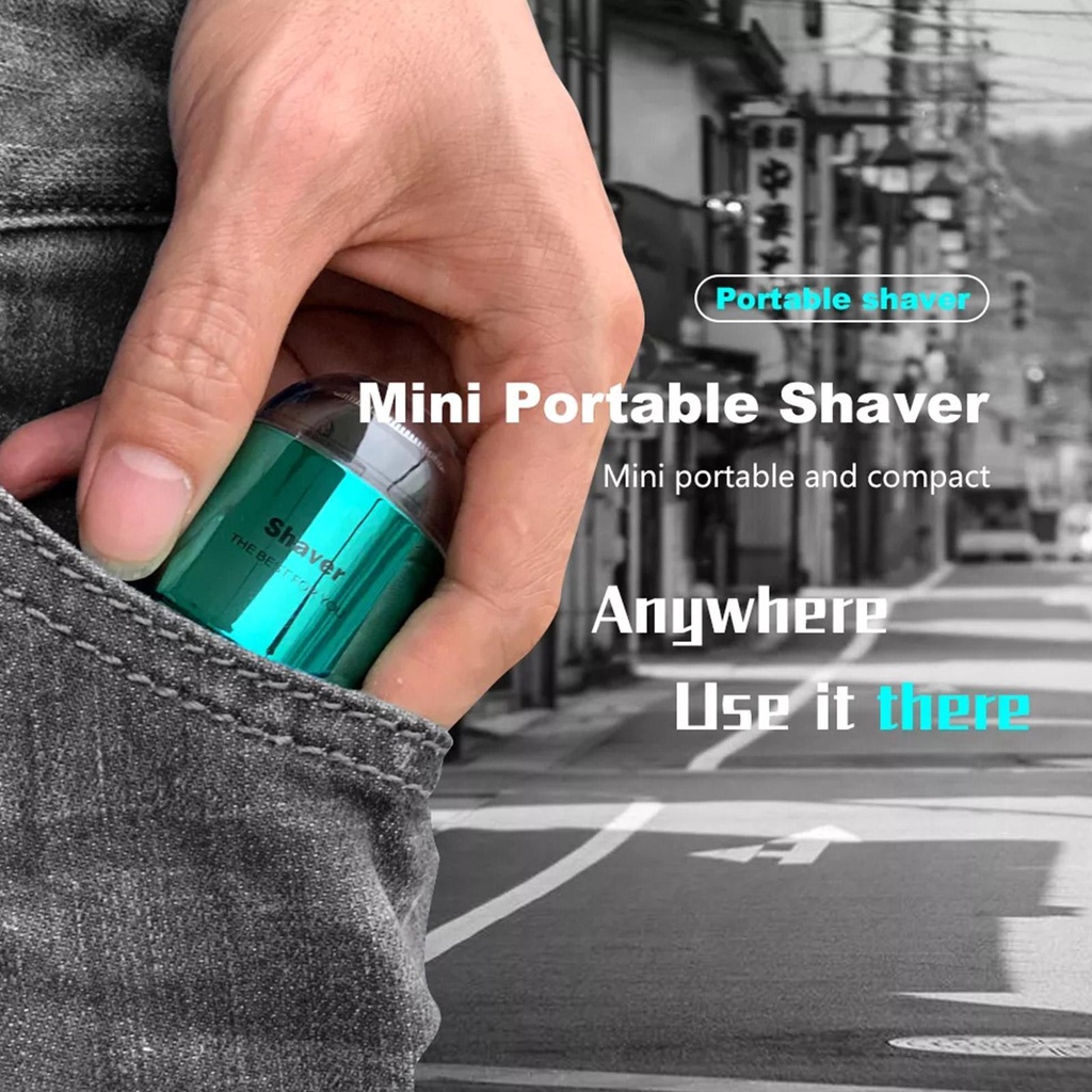 Máy Cạo Râu Mini Dùng Ướt Và Khô I2Z6 Tiện Dụng Mang Theo Du Lịch Cho Nam
