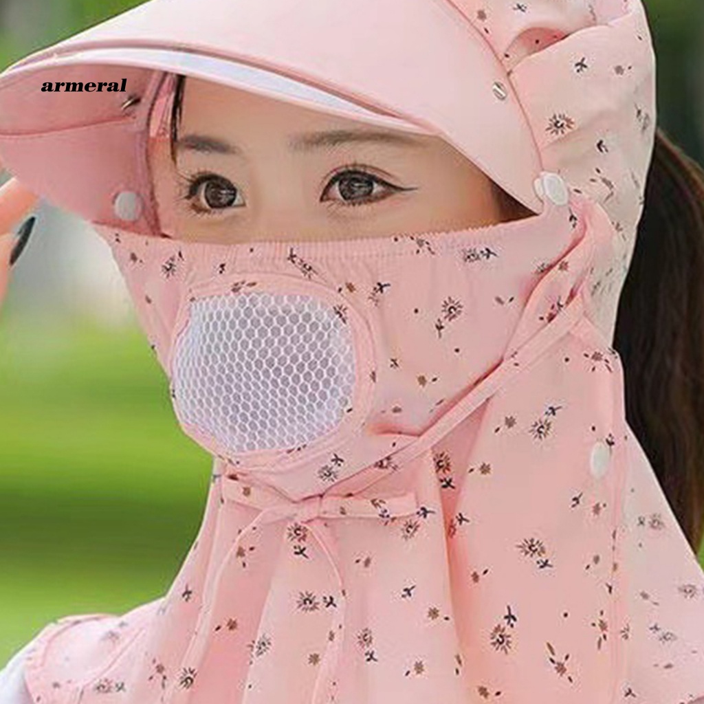 Mũ Chống Nắng Có Tấm Che Cổ Bảo Vệ Chống Tia UV Thiết Kế Lỗ Thoáng Khí Thời Trang