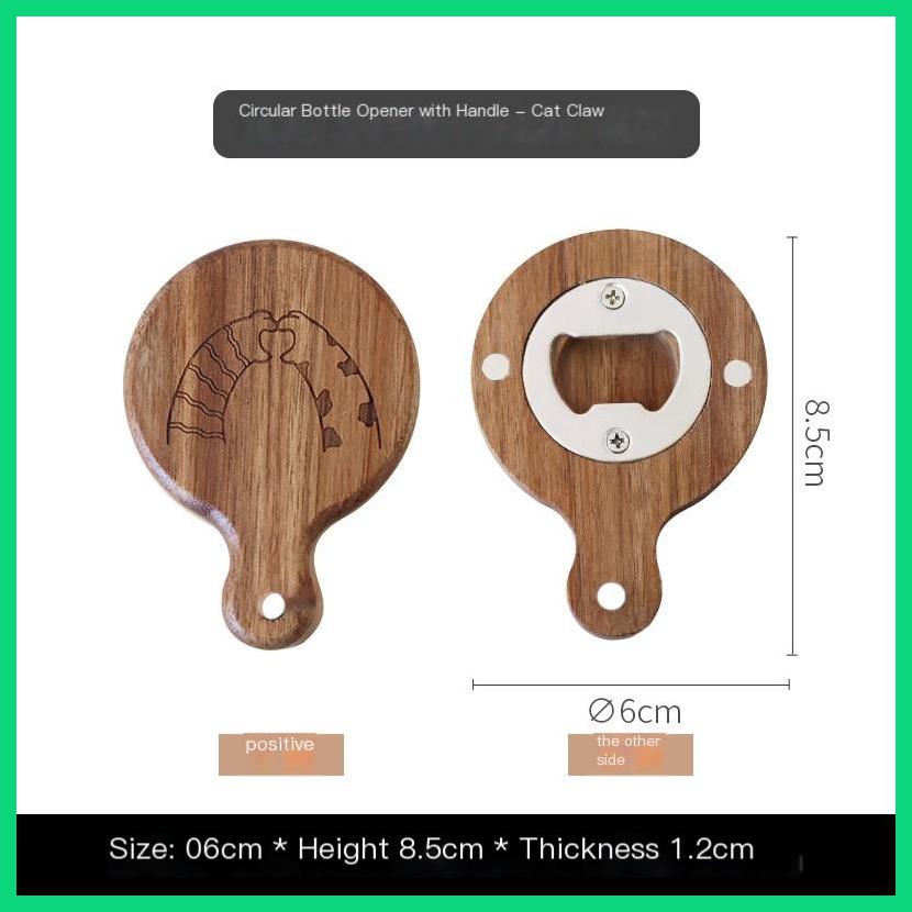 Dụng Cụ Mở Nắp Chai Nhiều Ngăn Có Giác Hút Nam Châm Và Lỗ Có Thể Tùy Chỉnh Thiết Thực Và Tinh Tế Jwv