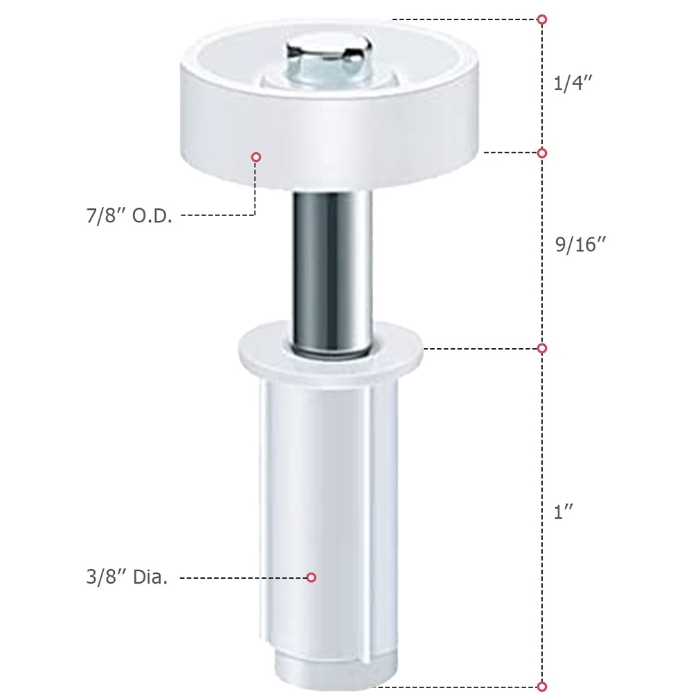 Set 8 Bánh Xe Định Vị 7 / 8inch * 1.8inch