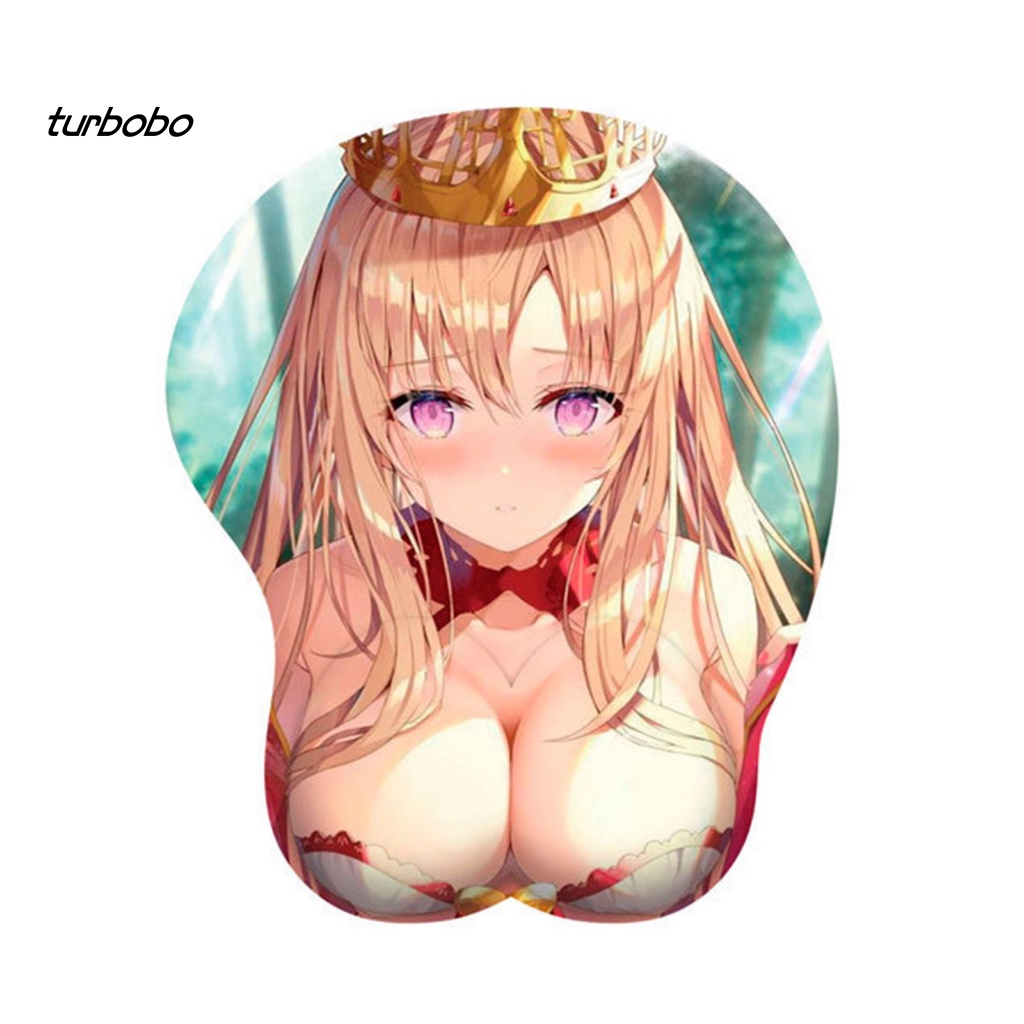 Miếng Lót Chuột Cao Su Họa Tiết Hoạt Hình Anime 3D Tinh Tế Có Đệm Kê Cổ Tay Trang Trí Văn Phòng