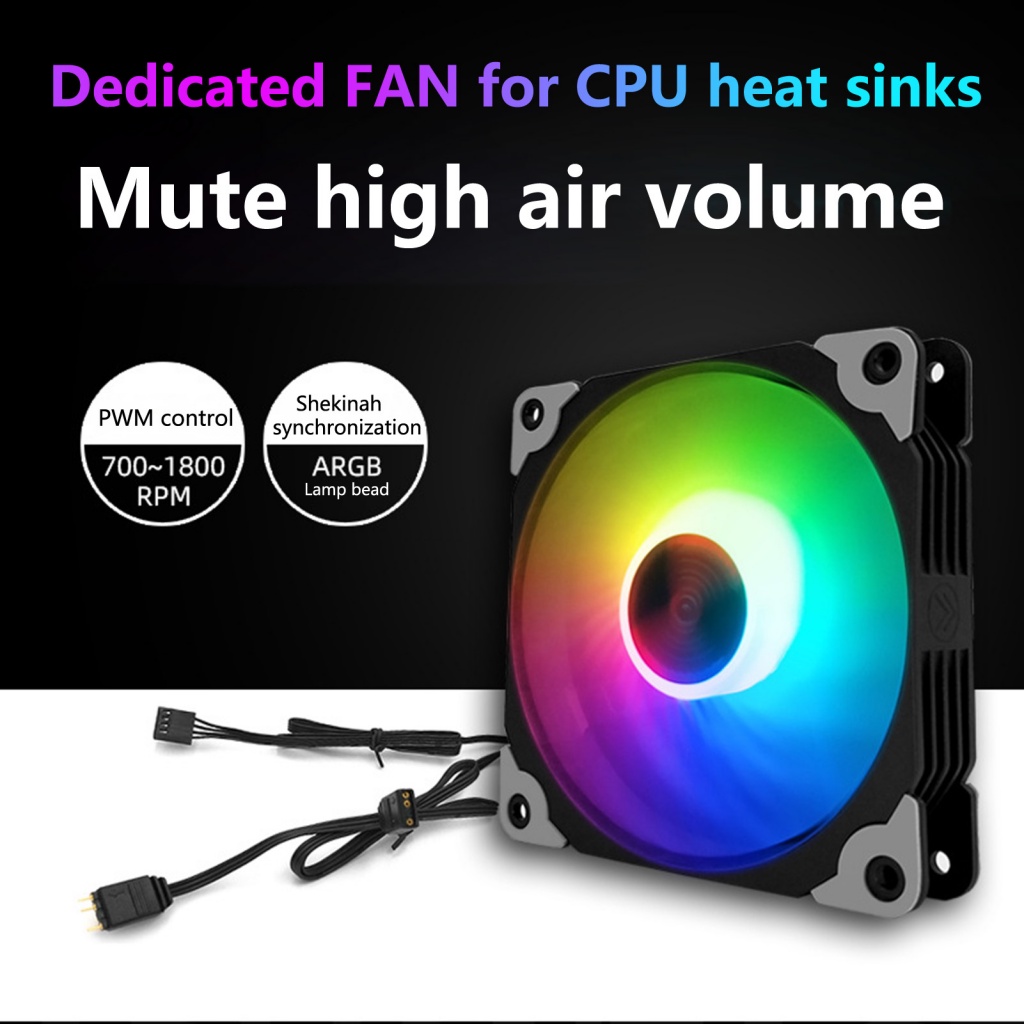 Quạt Tản Nhiệt RGB 4Pin ARGB Nhiều Màu Sắc Siêu Bền Tiện Dụng Cho Máy Tính