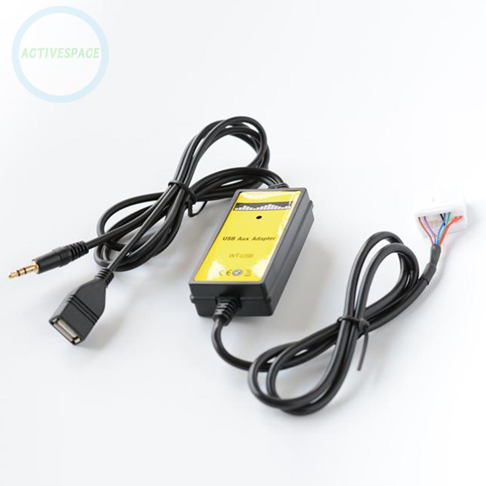 AUX Input MP3 CD Interface Adapter USB Cable + Reader Fit for Honda for Accord【HONDA】
