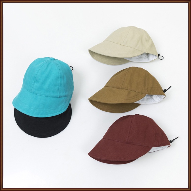 Mũ Lưỡi Trai Cotton Màu Sắc Đơn Giản Phong Cách Retro Cho Bé Từ 2-8 Tuổi