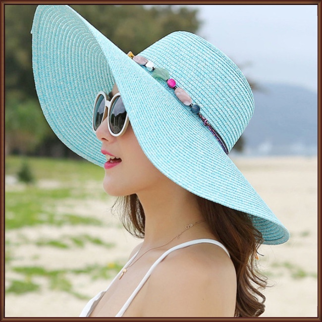 Mũ Rộng Vành Che Nắng Thời Trang Đi Biển Mùa Hè Cho Nữ