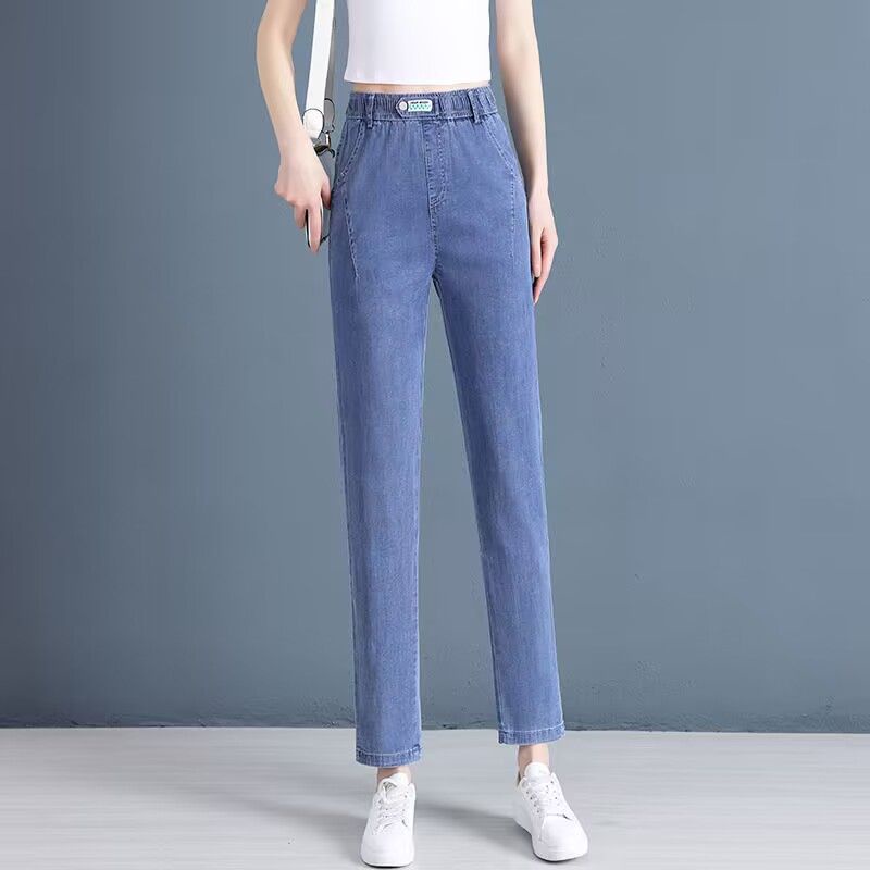 Quần Jeans Harem Lưng Cao Ống Rộng Phong Cách Thời Trang Mới 2023