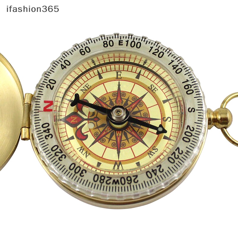 La Bàn Bỏ Túi Bằng Đồng Thau Màu Vàng Chất Lượng Cao Tiện Dụng Cho Các Hoạt Động Ngoài Trời ifashion365