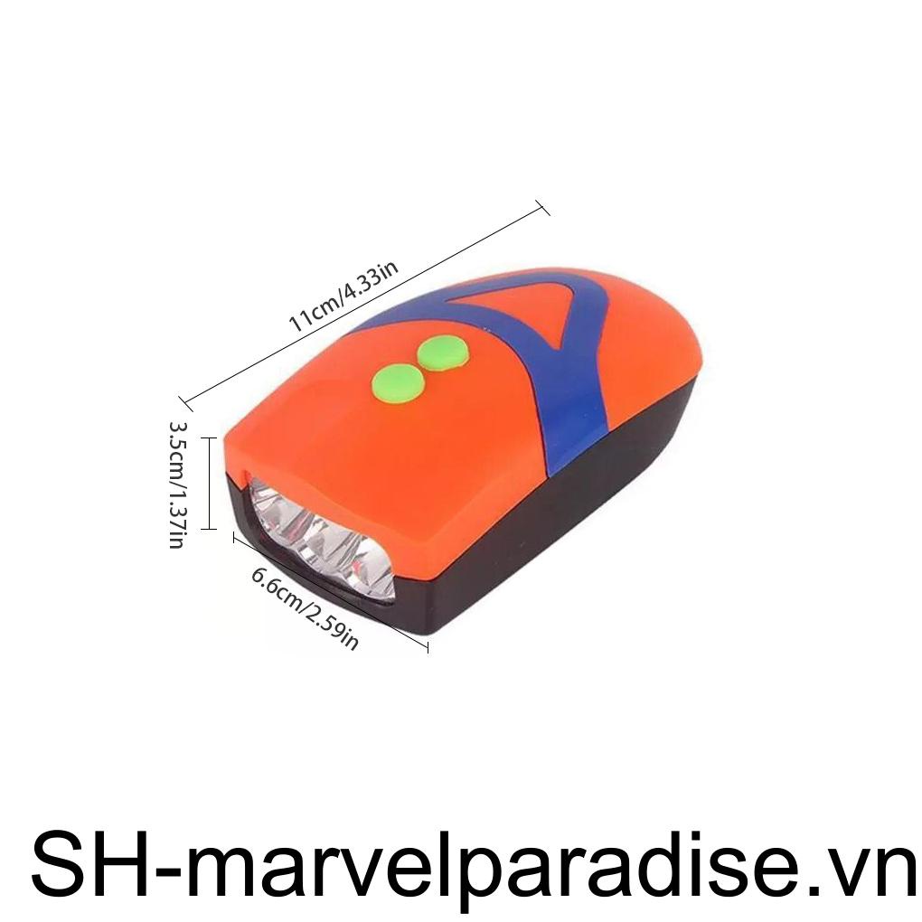 Còi Điện Tử 4 Tông Tích Hợp Đèn LED Gắn Phía Trước Xe Đạp