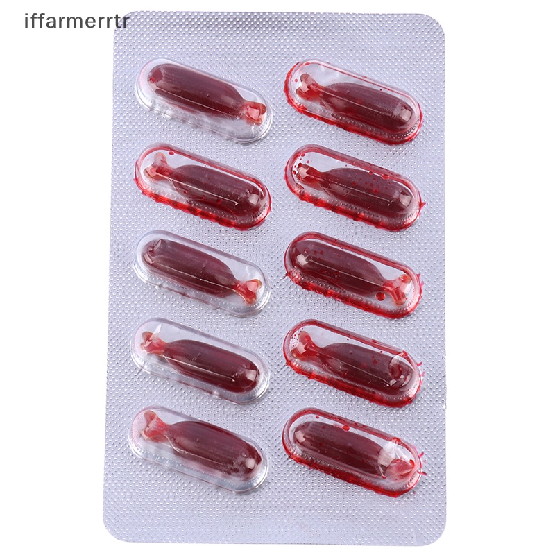 Set 10 Viên Nang Máu Giả Hóa Trang Ma Cà Rồng Cho Halloween