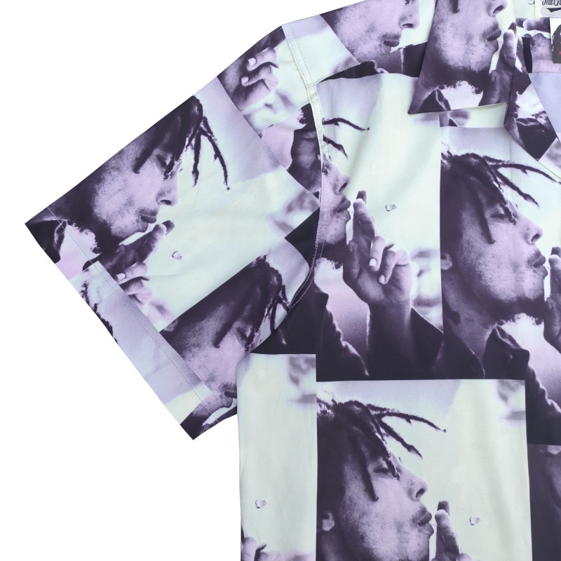 Áo Sơ Mi Ngắn Tay Dáng Rộng Họa Tiết Chân Dung Độc Đáo Cho Nam Nữ