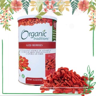 Măng tây baby - kỷ tử đỏ sấy khô hữu cơ goji berries organic traditions nhập khẩu mỹ 454g