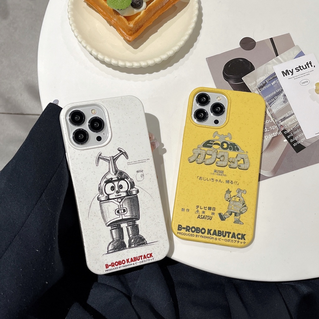 Ốp Điện Thoại PC Viền Silicon Mềm Chống Sốc Họa Tiết Hoạt Hình Đơn Giản Cho iPhone 14 13 12 11 PRO MAX