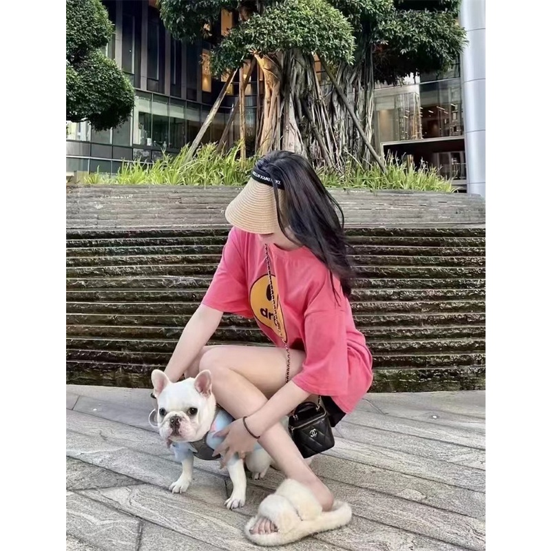 Áo Thun Cổ Tròn Ngắn Tay In Hình Mặt Cười Thời Trang Năng Động hou-se88 17