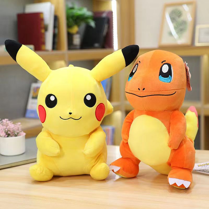 Búp bê pokemon pikachu eevee Bulbasaur đồ chơi sang trọng dễ thương món quà sinh nhật của trẻ em
