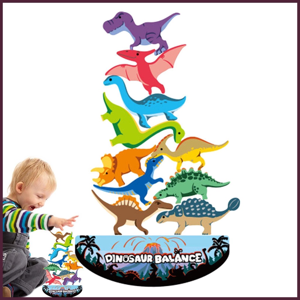 Bộ Đồ Chơi Lắp Ráp Khủng Long Theo Phương Pháp Montessori