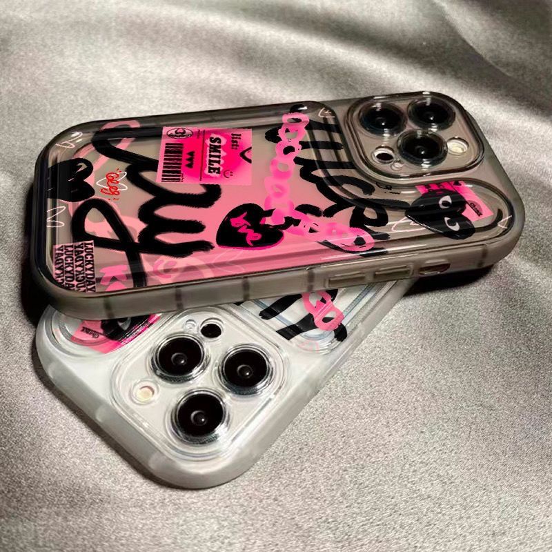 ✅Ốp Điện Thoại Mềm Hình Graffiti 11 Trái Tim / Cô Gái Ngọt Ngào NT1A Cho iPhone13promax 12 14