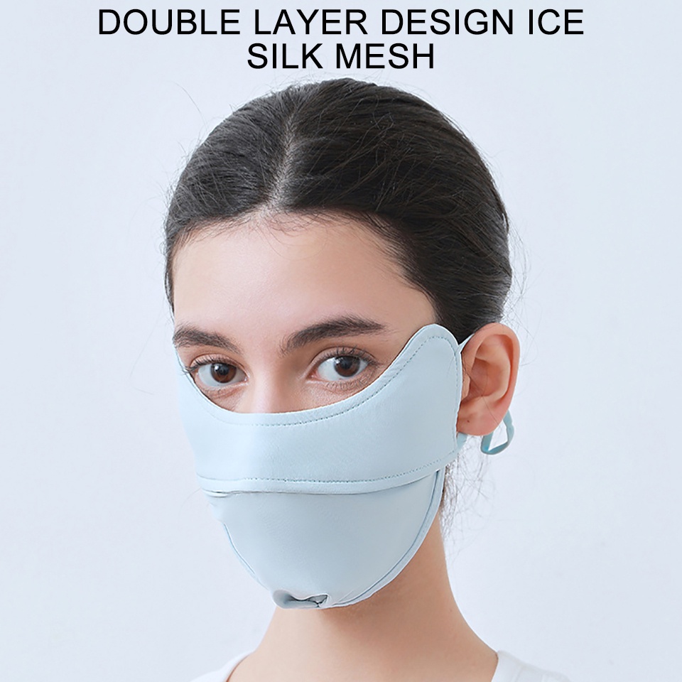 Khẩu Trang Chống Nắng Chống Tia UV Thoáng Khí Bảo Vệ Mắt Tiện Dụng