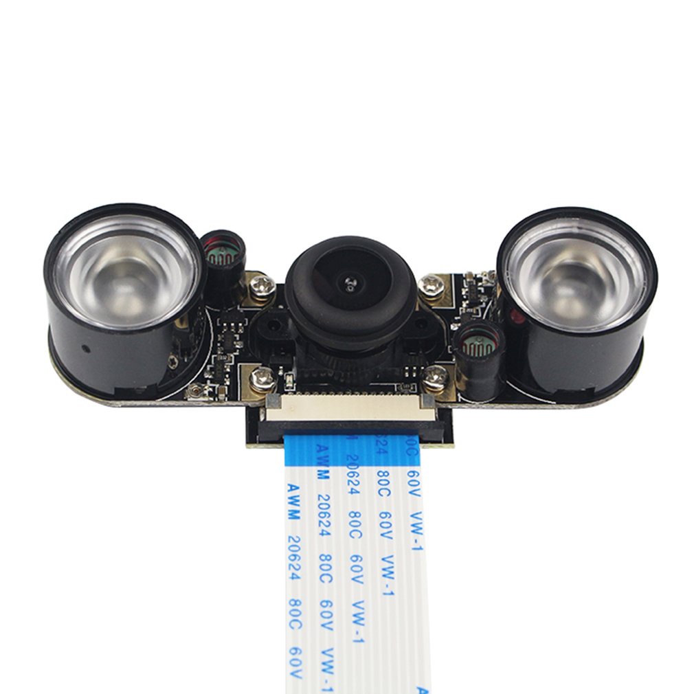 For 4 Model B/3B+/3B/2B 5 Megapi-Xel Fisheye Wide-Angle Night View Camera + Light Sensor 130 Degrees [Q/10]