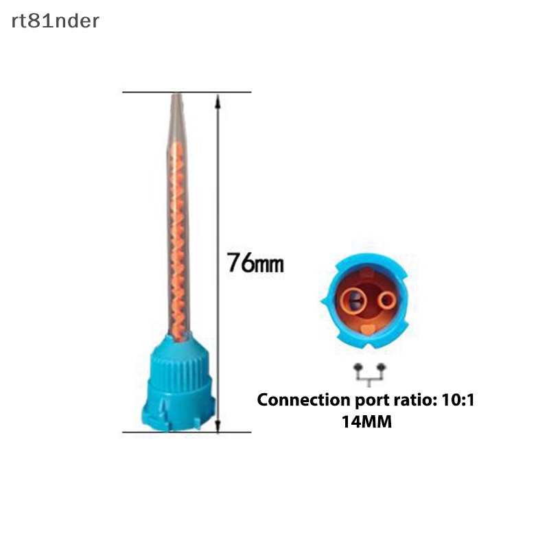 Bộ 50 Đầu Trộn Chất Liệu Silicone Cao Su Dùng Một Lần