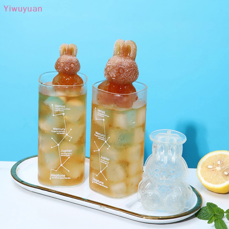 Khuôn Silicon Làm Đá Hình Thỏ Hoạt Hình Dễ Thương