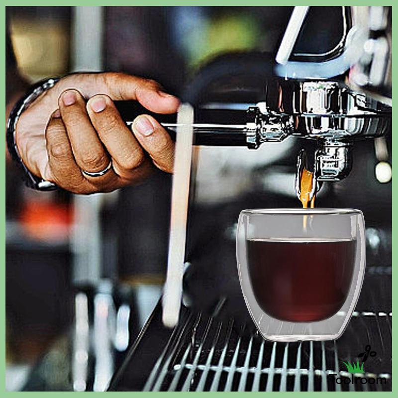 Cốc Uống Cà Phê Hai Lớp Cách Nhiệt Dùng Cho Espresso