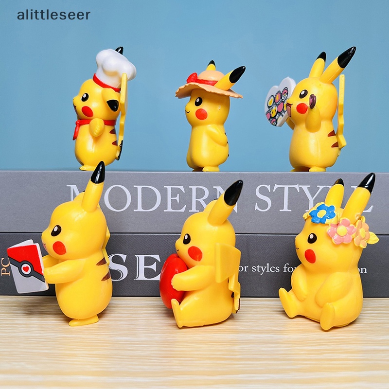 Set 6 Mô Hình Các Nhân Vật Trong Phim Hoạt Hình Pokemon Đáng Yêu
