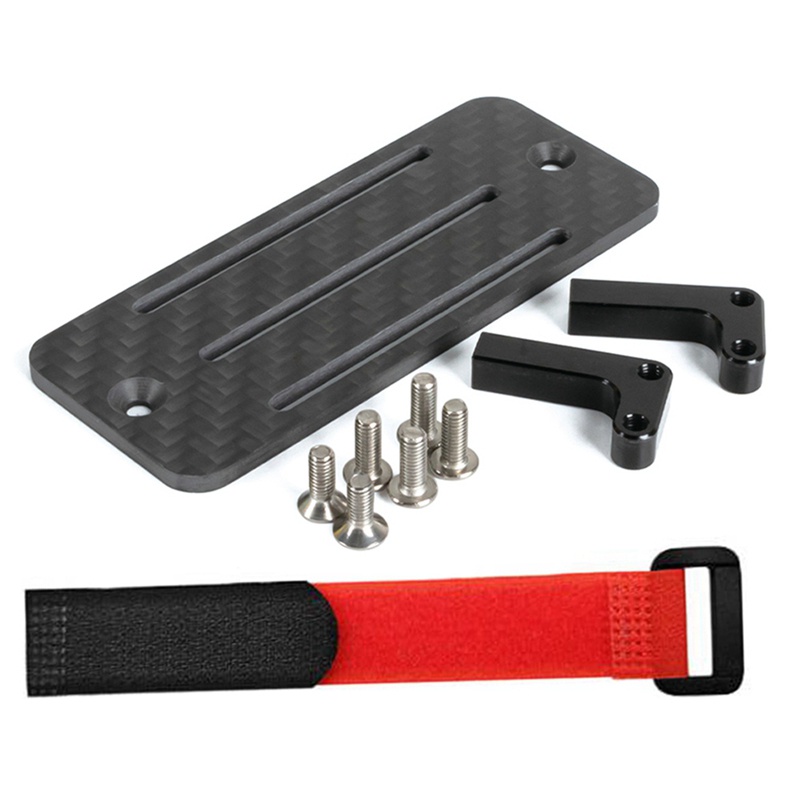 Khung Gắn Pin ESC Bằng Sợi Carbon Cho Xe Điều Khiển Từ Xa Axial SCX10 Capra 1 / 10