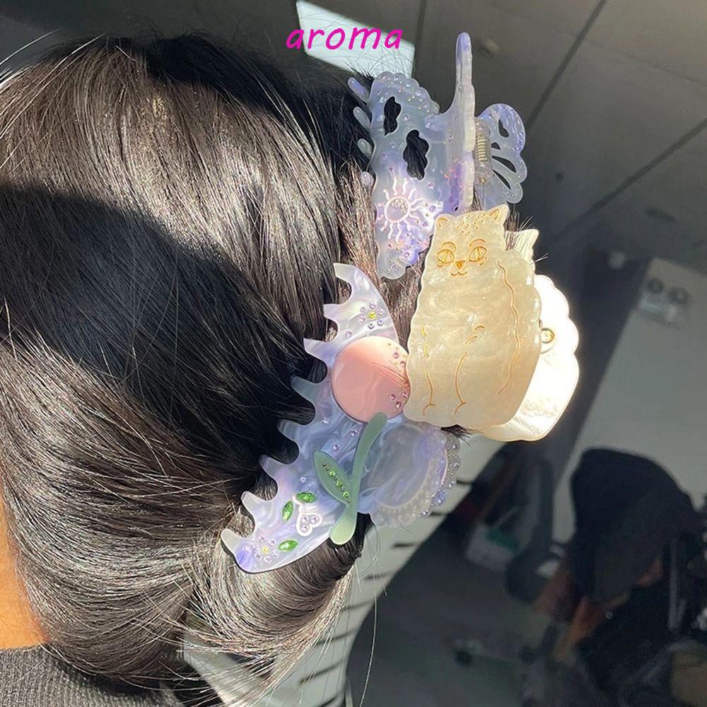 Kẹp Tóc Hình Hoa / Bướm / Cá Mập Cỡ Lớn Thời Trang Hàn Quốc