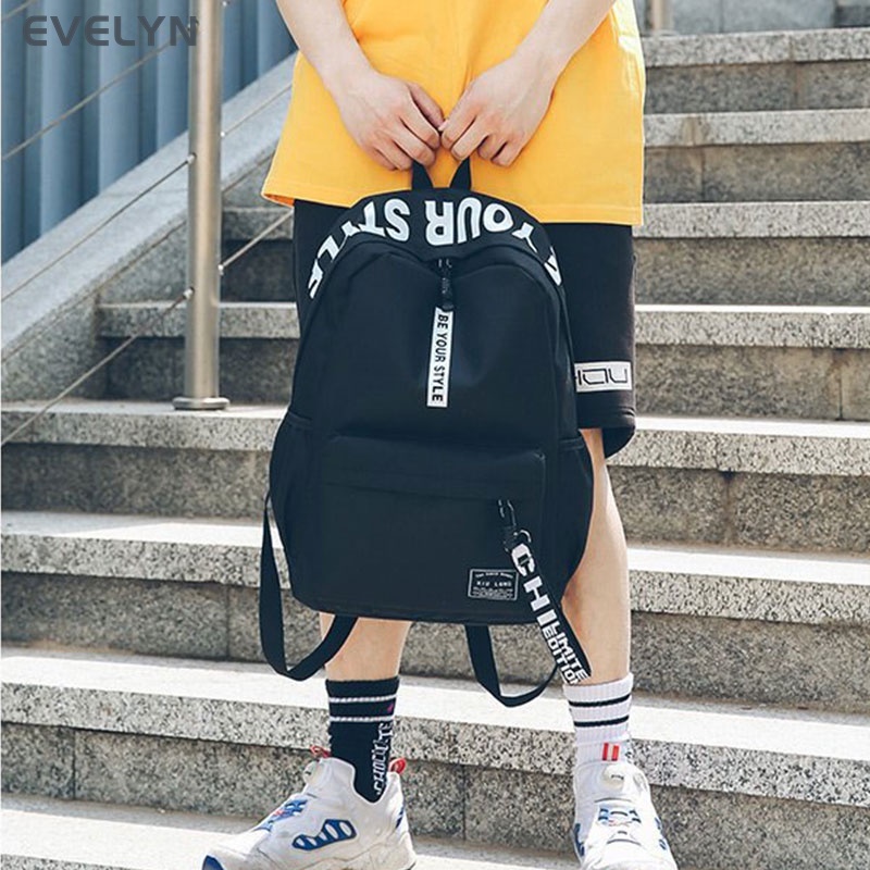 Balo Canvas Đựng Laptop Thời Trang Du Lịch Cho Học Sinh