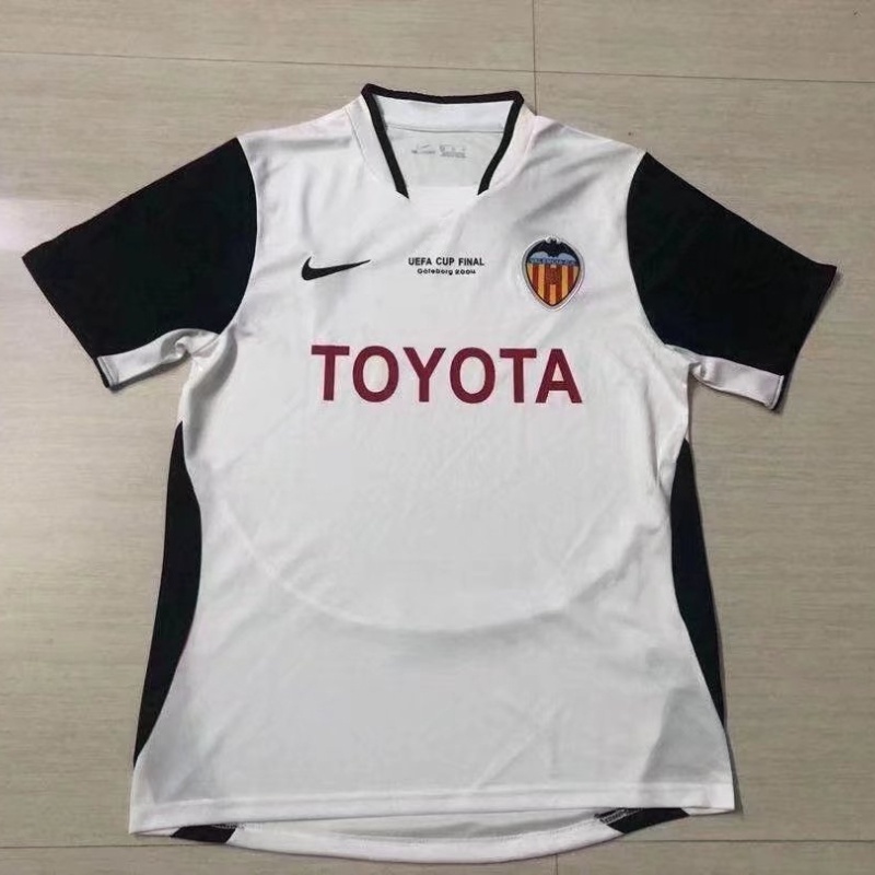 Áo Thun Thể Thao Tay Ngắn Valencia Phong Cách Retro Size S-XXL 2003-04