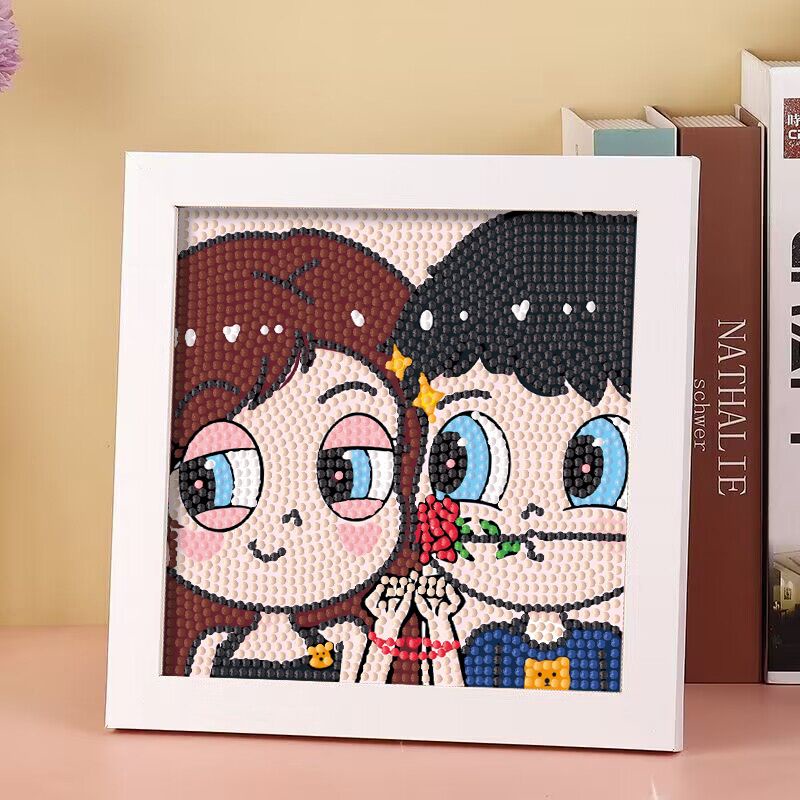 Bộ Tranh Đính Đá Tự Làm Hình Doraemon SpongeBob