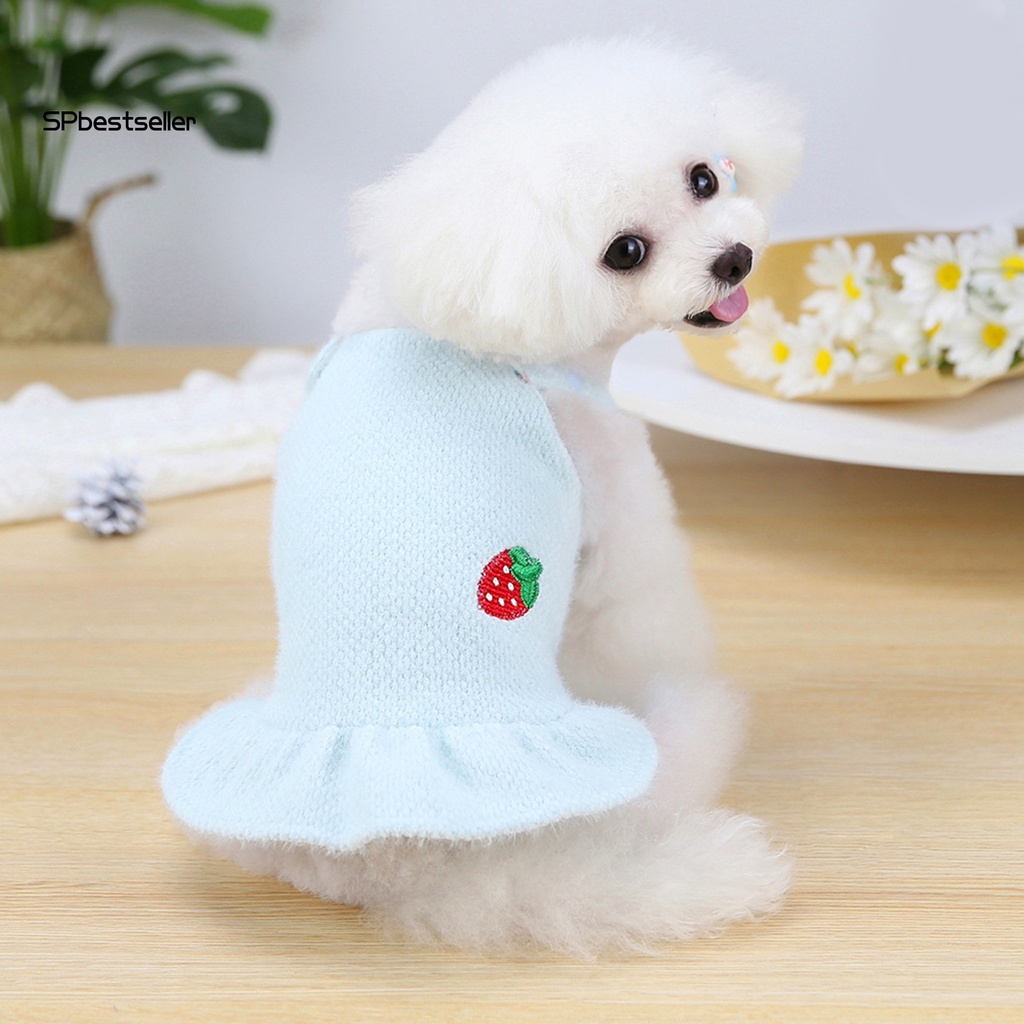 Áo Sweater Dệt Kim Dày Dặn Giữ Ấm Thời Trang Cho Cún Cưng