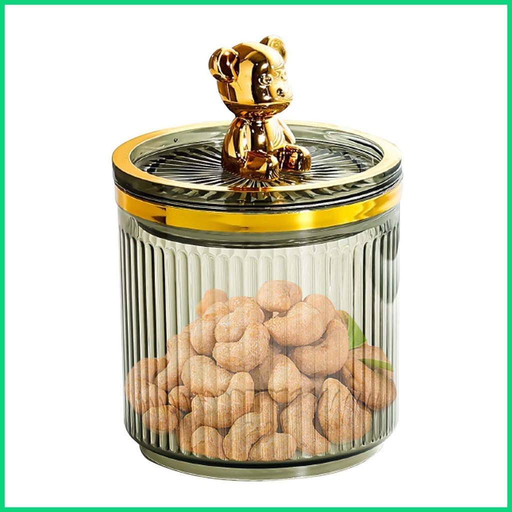 Hộp Đựng Tăm Bông / Bông Ngoáy Tai Bằng Acrylic Trong Suốt Kèm Nắp Đậy Tiện Dụng