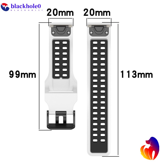 Dây Đeo Đồng Hồ Hai Màu Bằng Silicon Tháo Lắp Nhanh Cho Garmin Fenix 7s 6s 5s / 7s