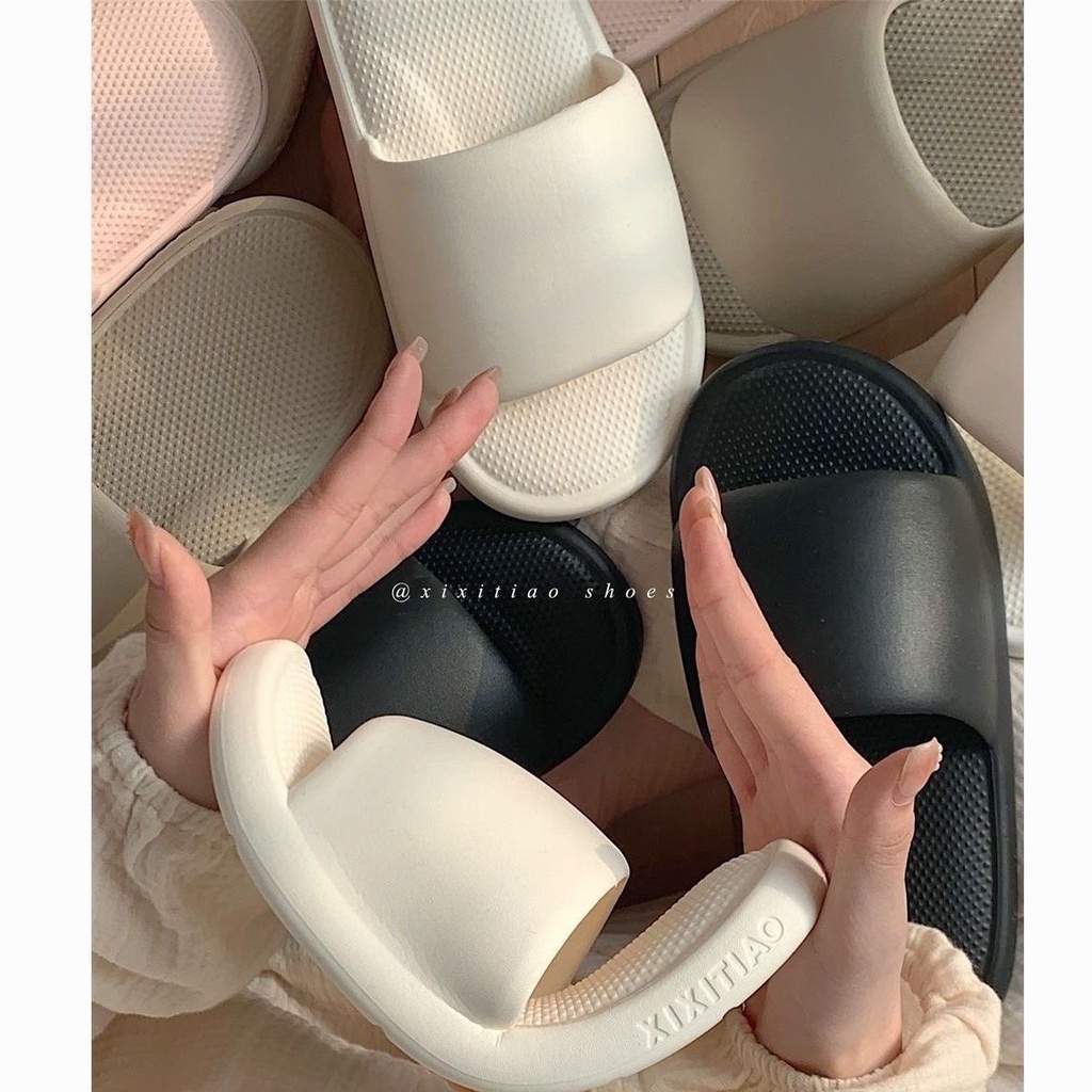 Dép Đi Trong Nhà Đế Mềm Chống Trượt Thiết Kế Đơn Giản Cho Cặp Đôi