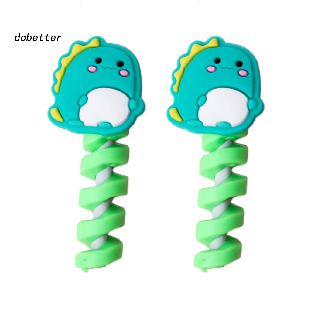 Bộ 2 Phụ Kiện BảO Vệ Dây Cáp Sạc USB Hình Gấu Hoạt Hình