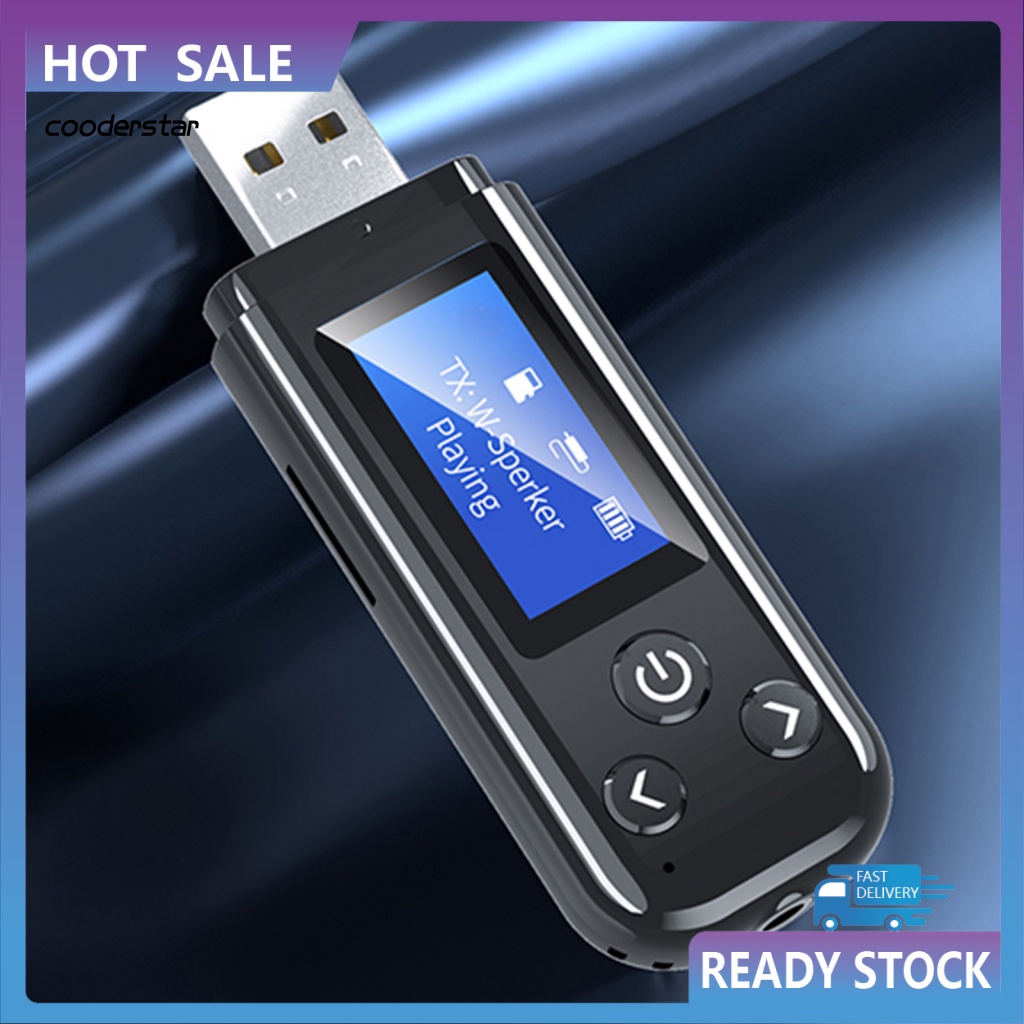 Thiết Bị Truyền Nhận Tín Hiệu Bluetooth 5.0 3.5mm Màn Hình LCD Không Dây Chuyên Dụng