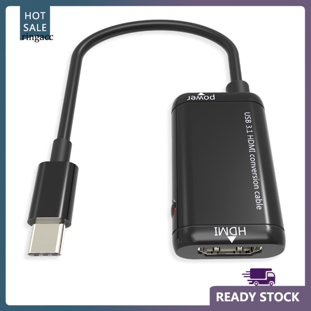 Dây Cáp Chuyển Đổi Usb 3.1 Type C Sang HDMI 1080P Male Sang Female