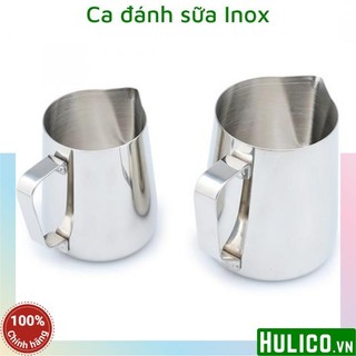Ca đánh sữa inox (có vạch chia) 350ml - 600ml - 1000ml (100% inox 304)