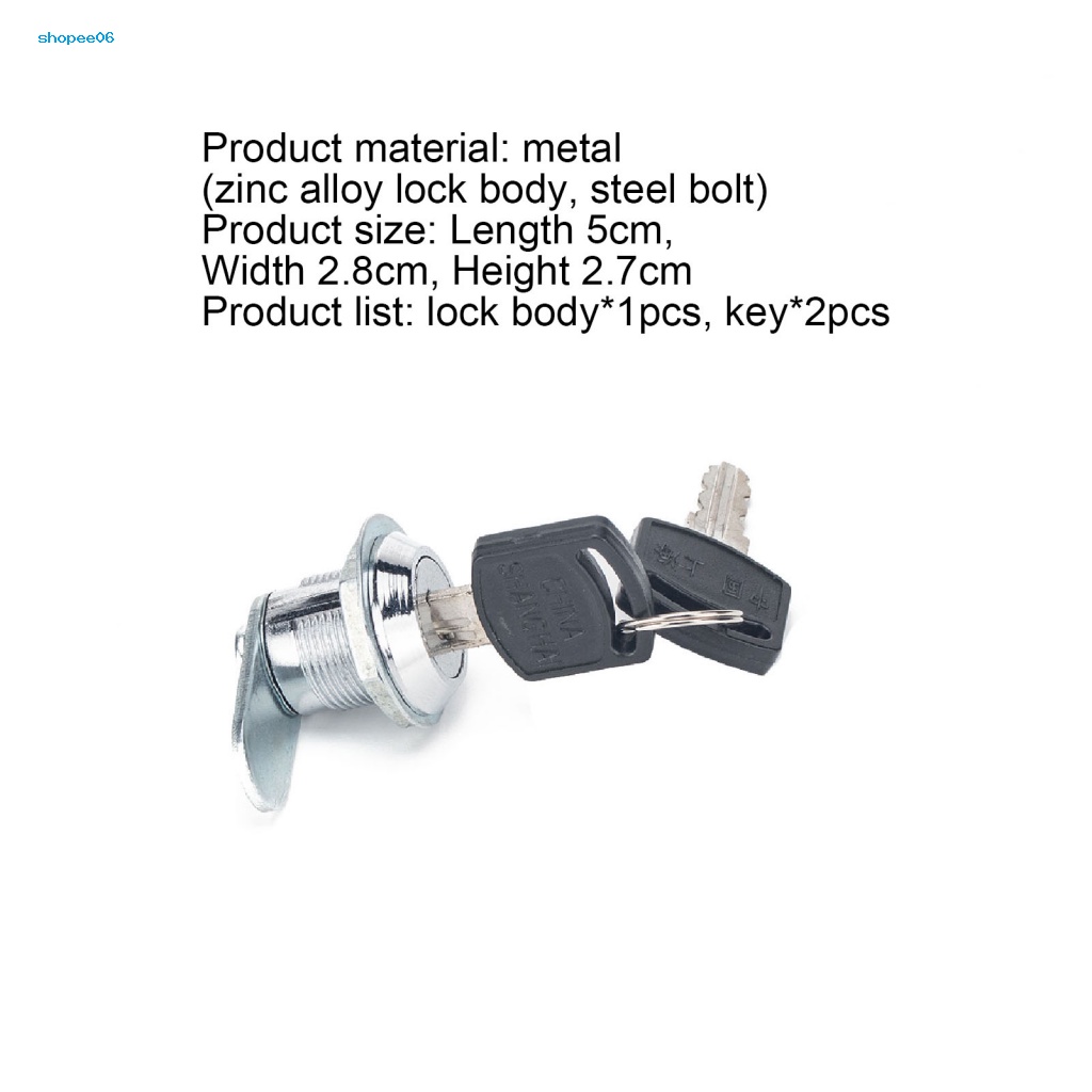Ổ Khóa Kèm Chìa Khóa Xi Lanh 15mm Thay Thế Chuyên Dụng Cho Xe Tải