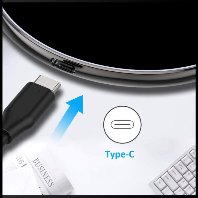 Đế Sạc Nhanh Không Dây 10W QI Hình Tròn Bằng Kim Loại Dành Cho Điện Thoại Di Động