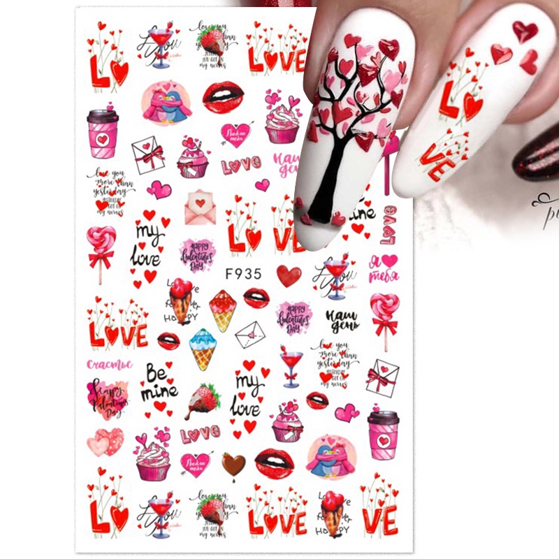 Miếng Dán Trang Trí Móng Tay 3D Hình Thỏ Hoạt Hình Xinh Xắn