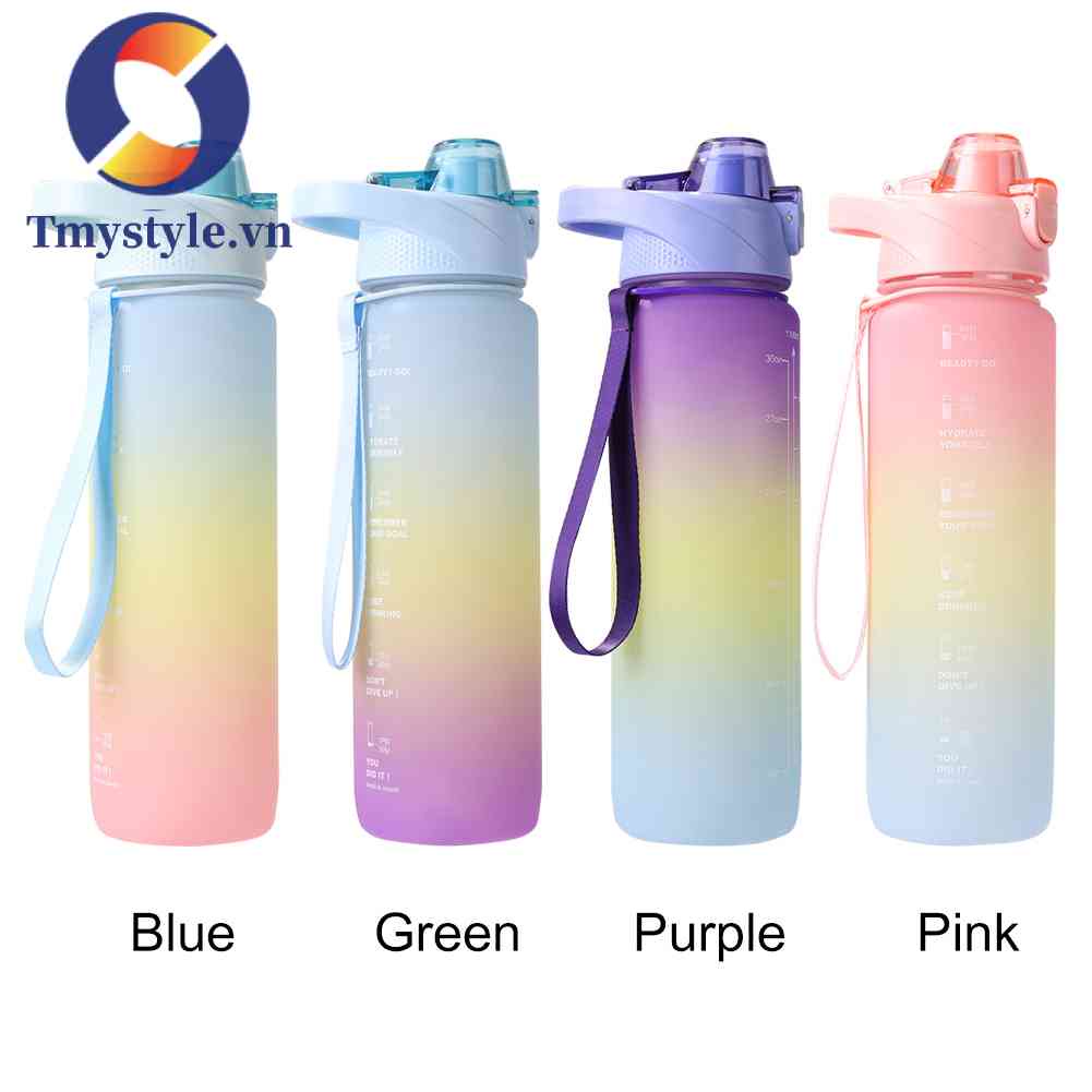 Bình Nước Thể Thao 1000ML Kèm Ống Hút