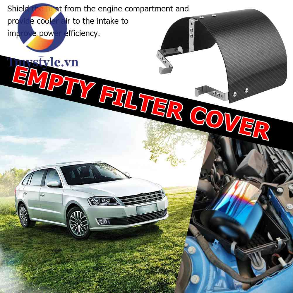 Ốp Bọc Bộ Lọc Khí Hình Nón Bằng Sợi Carbon Cho Cổ 2.5-5.5 inch