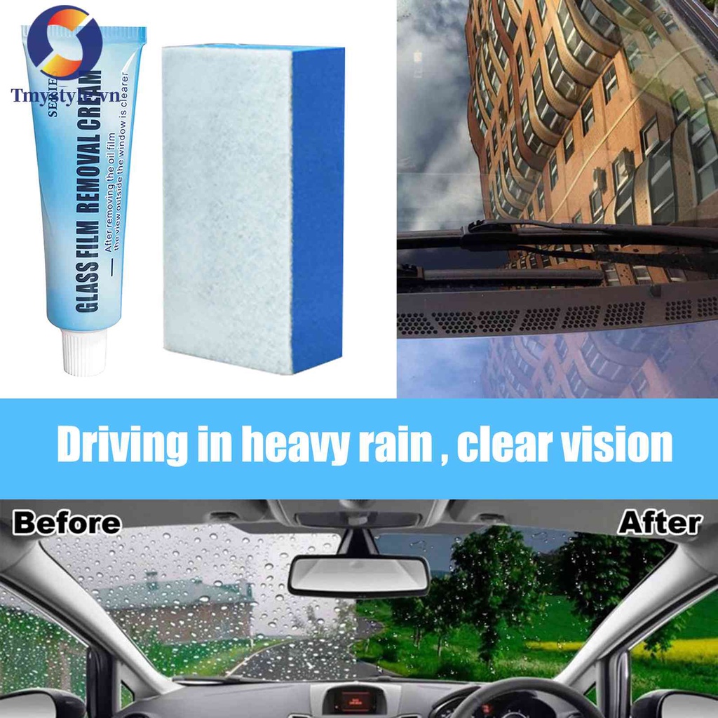Kem Loại Bỏ Phim Dán Kính Xe Hơi 20g Kèm Mút Xốp Làm Sạch Bảo Trì Ô Tô
