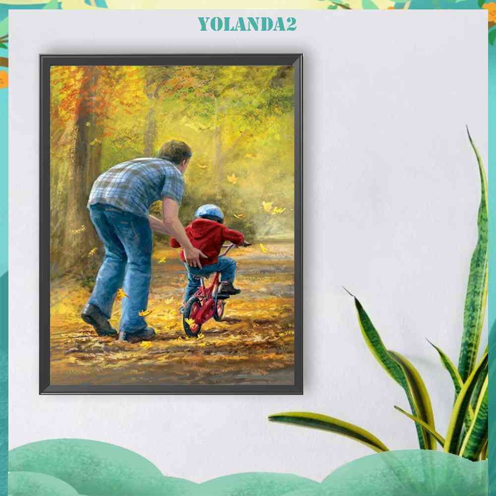 Tranh Đính Đá Kim Cương Toàn Bộ 5D DIY Hình Vẽ Ngày Của Cha Trang Trí Nhà Cửa