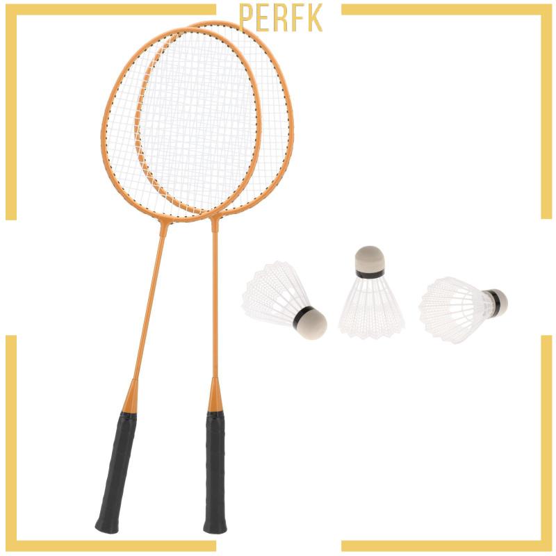 Set 2 Vợt Cầu Lông Kèm 3 Quả Cầu Lông Nylon