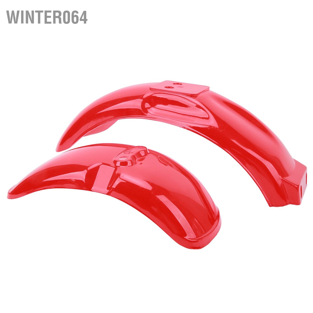 Winter064 Xe Máy Fender Độ Bóng Cao Màu Đỏ Phía Trước Sau Bùn Bảo Vệ Tấm Phù Hợp Với Z50 Z50A Z50J Z110 Z125 Đạp 8in Hoặc 10in Bánh